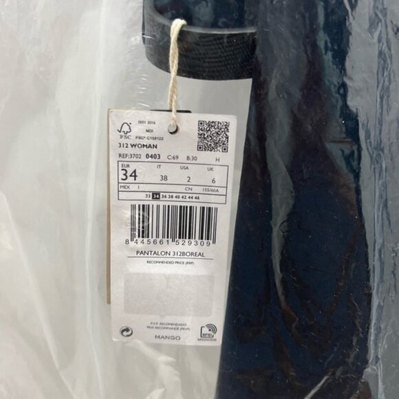 Mango, Pleated Suit Trousers - Black. Size: 2 US. NWT - Picture 5 of 15